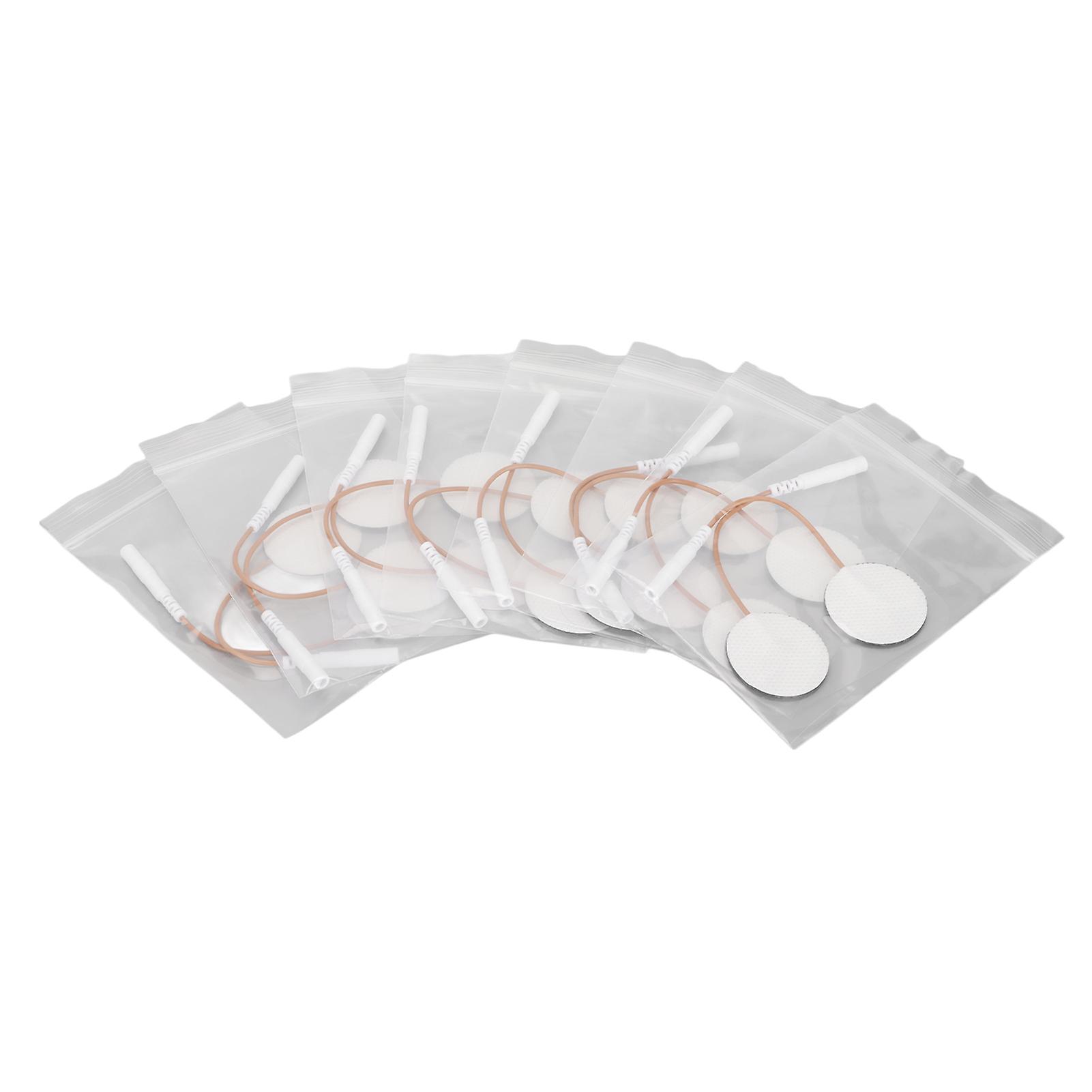 Lot de 16 électrodes rondes autocollantes et réutilisables pour appareil TENS (1,2 pouce, 2,5 mm)