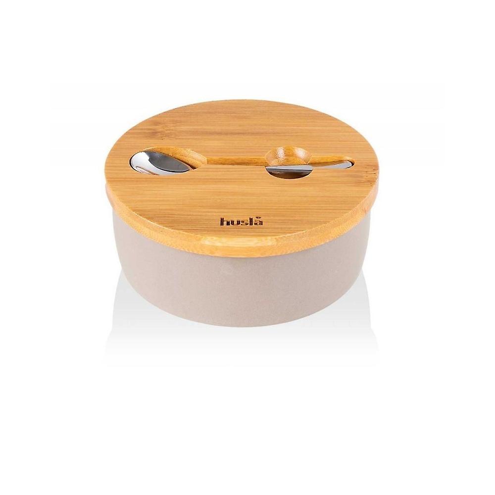 Husla ceramic sugar bowl with spoon Hygge 29197