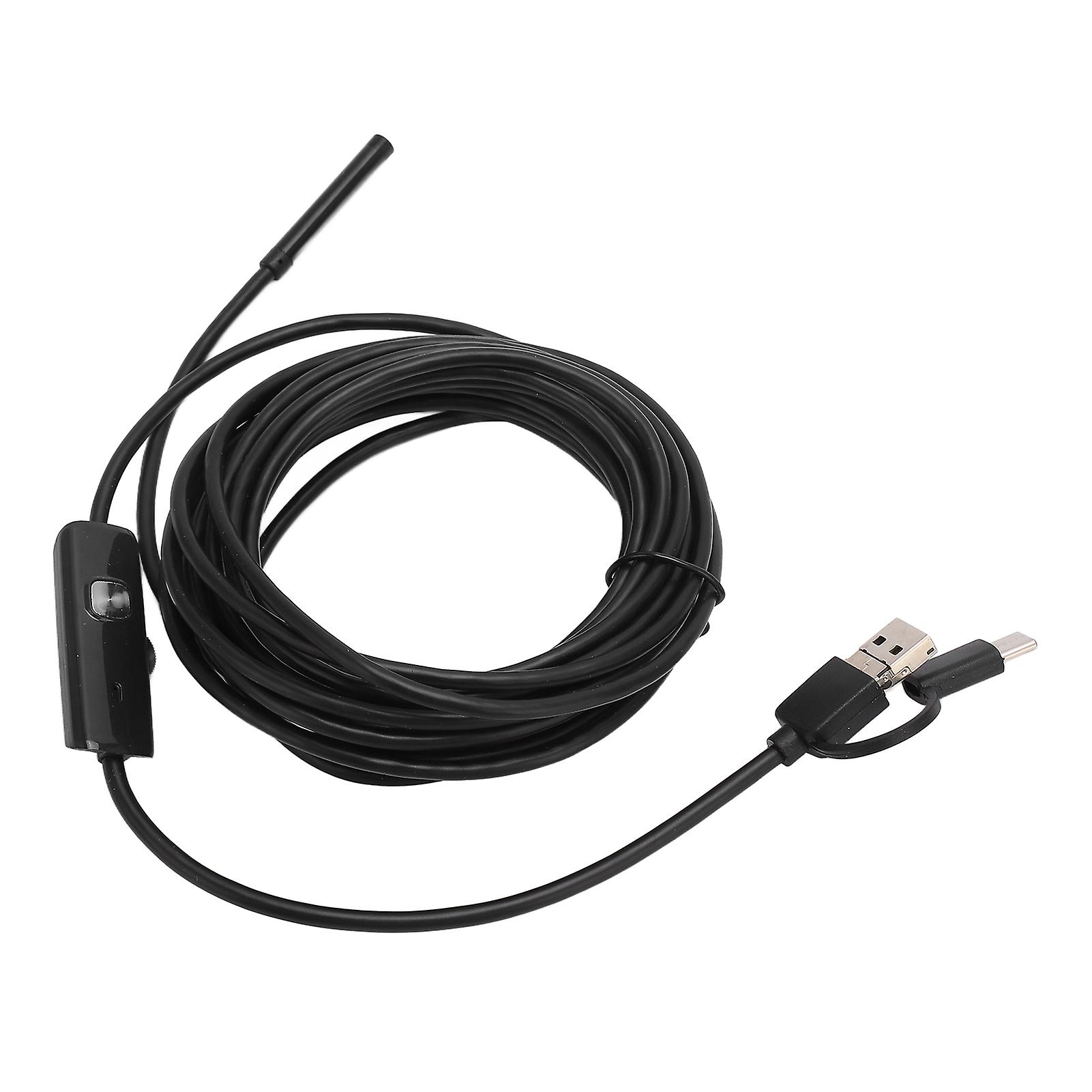 5.5mm USB Borescope Camera 3-in-1 IP67 Waterproof 2m Cable