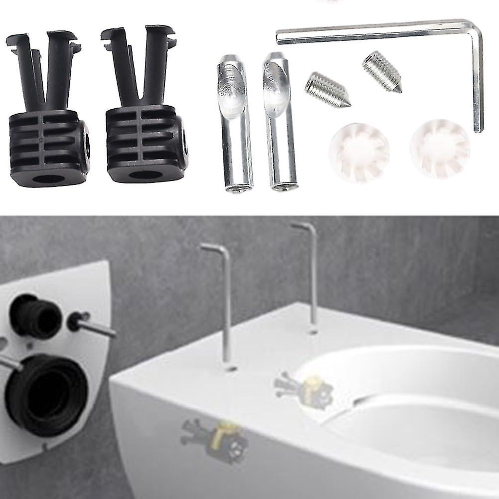 Ccykxa - Kit de fixation pour toilettes suspendues - Vis métalliques universelles - Installation