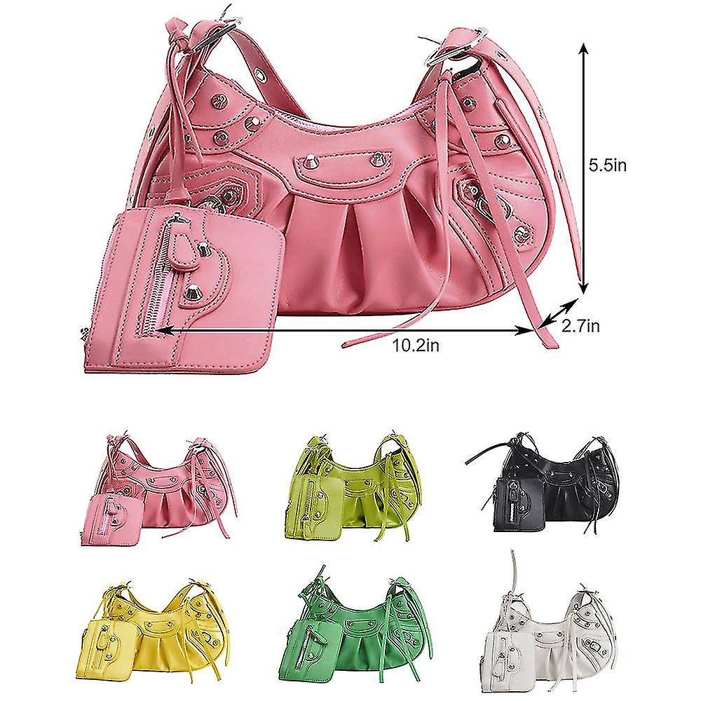 FLARUT Women Stylish Top Handle Underarm Bags Ladies Fashion Shoulder Bag Purse PU Leather Daily Dat