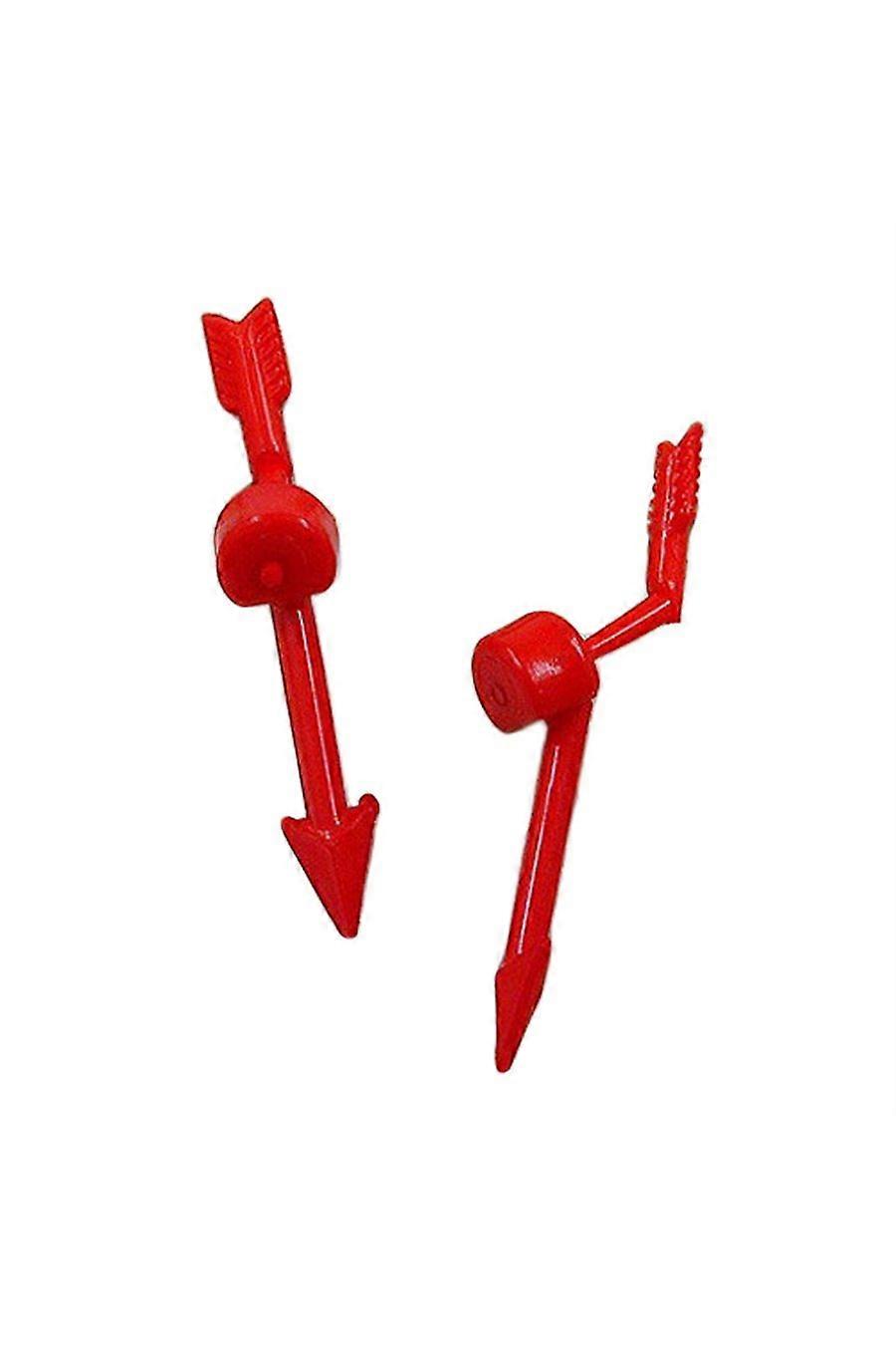 Stud Earrings Red Flash Two Parts - Gl03035