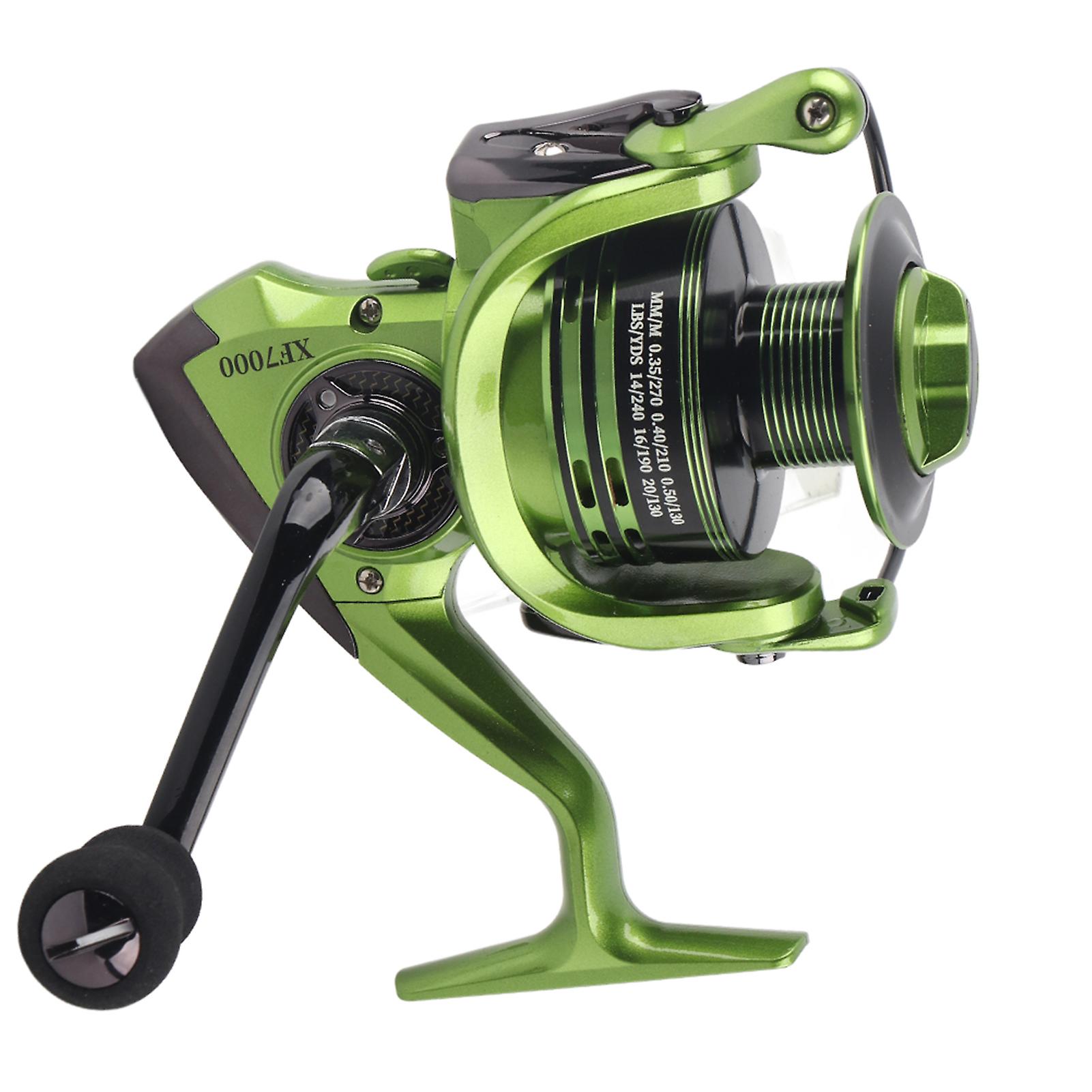 Lightweight and sturdy metal fishing reel for freshwater and saltwater (No. 7000)