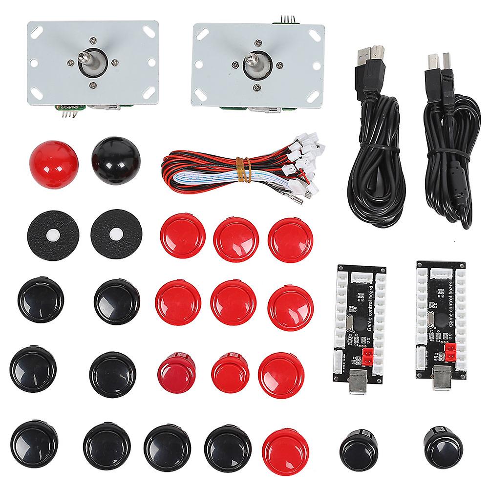 30/24 Cassette Button   5P Rocker Double Kit Black USB Core Board for Arcade Gaming