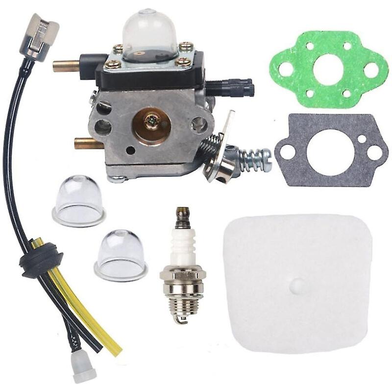 Applied to C1U-K54A Carburetor Kit with air filter and spark plug - For 2-cycle tiller/cultivator Mantis 7222 7222E 7222M 7225 7230 7234 7240 7920 792