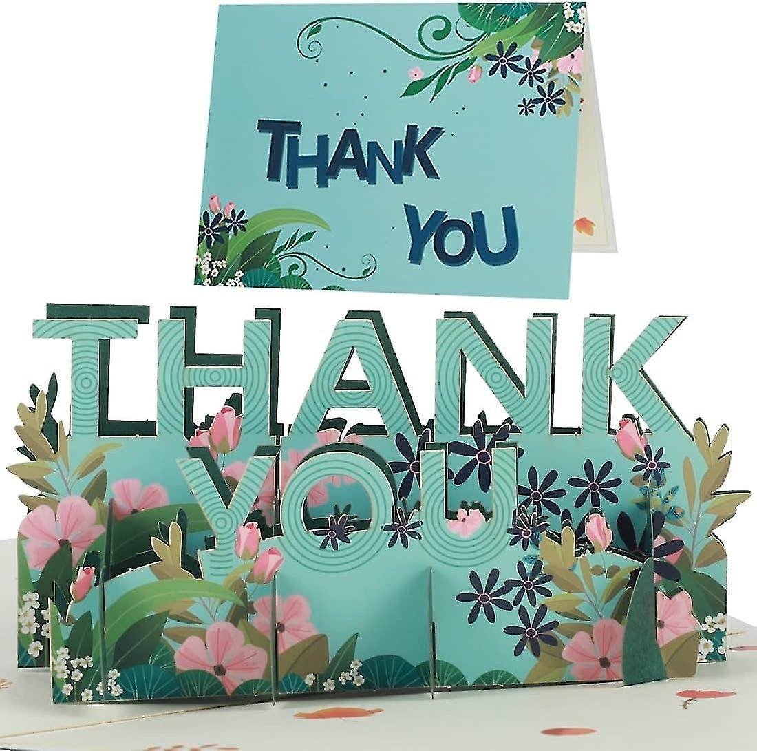 Thank You Card, Pop Up Thank You Cards For Teachers & Friends, Love Card, 3D Greeting Card, Retireme