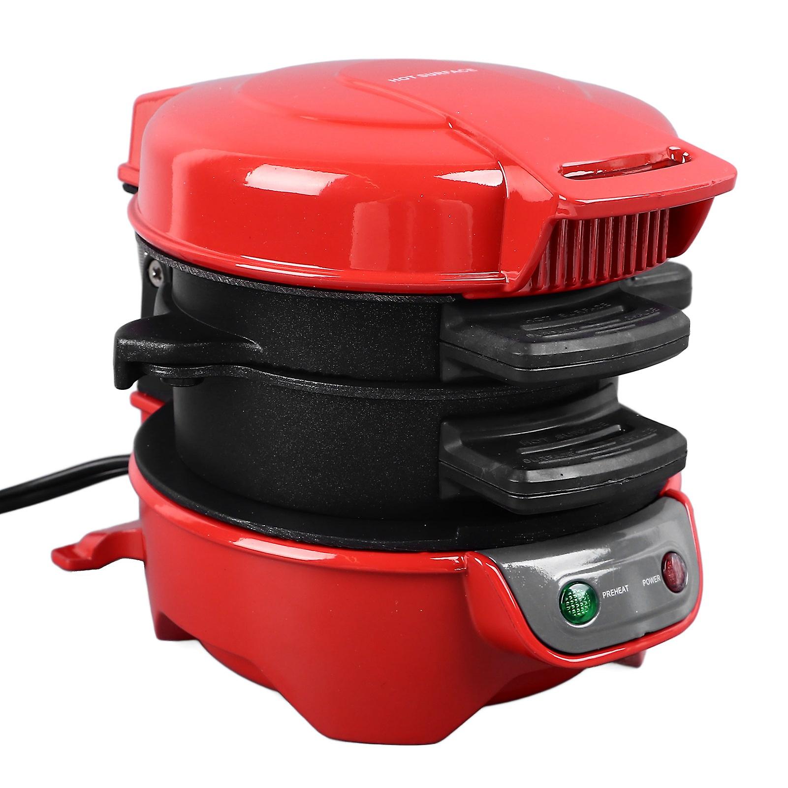 600W Breakfast Sandwich Maker with Egg Cooker Tool Aluminum Easy To Clean Non Stick Breakfast Maker for Cooking Breakfast EU Plug 220V 