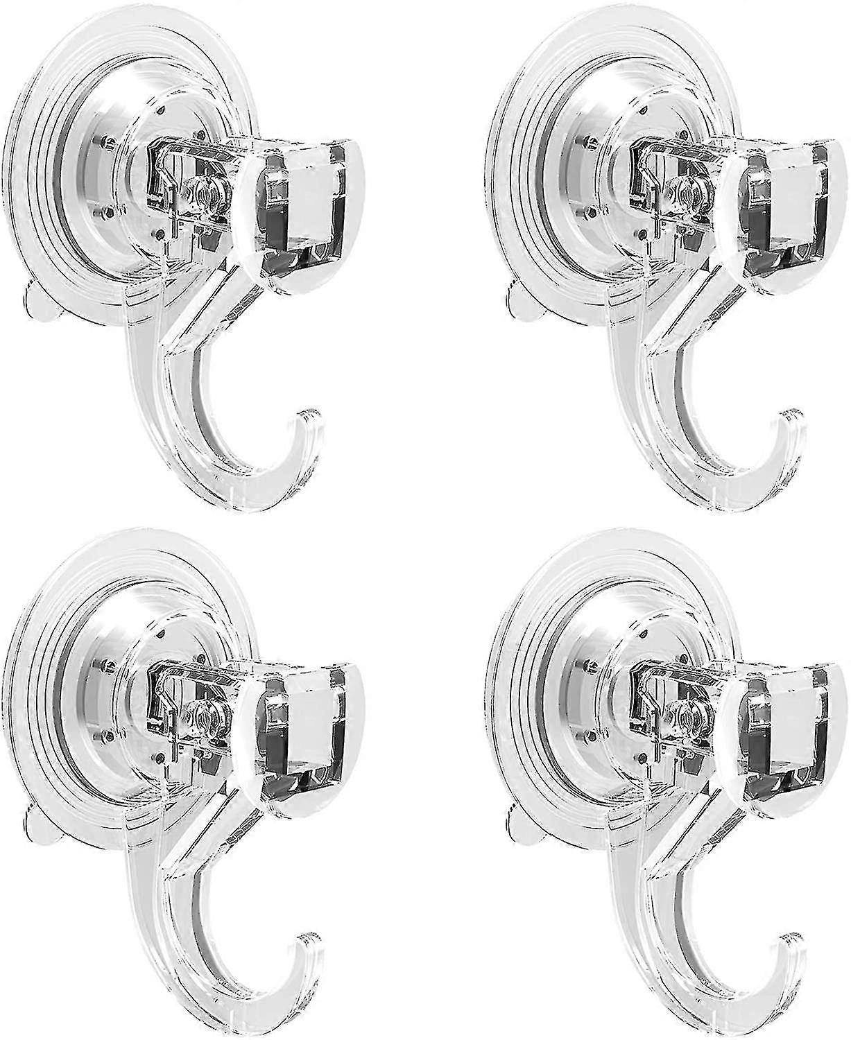 4 Pack Hooks Suction Hooks Vacuum Suction Holder Wall Hooks