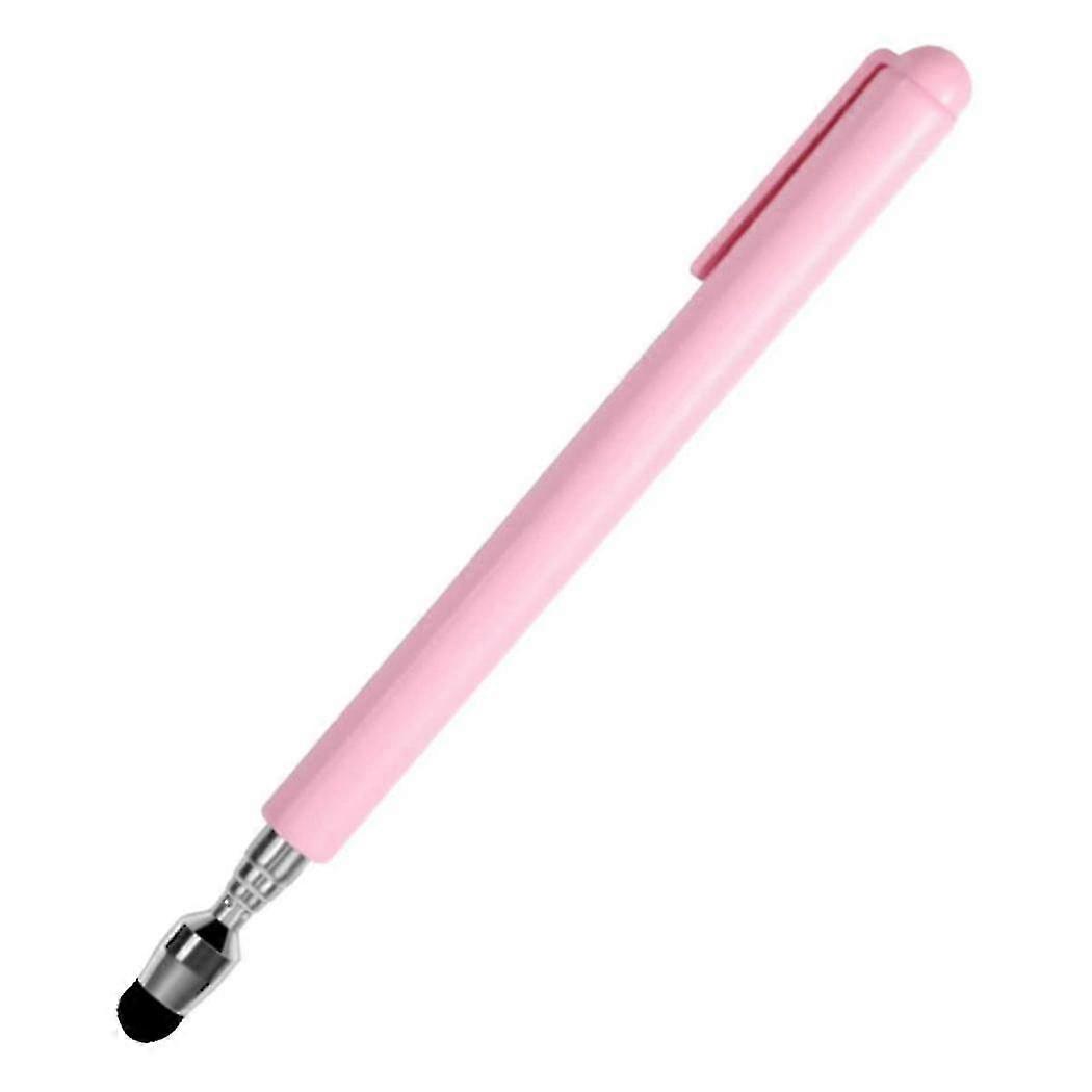 Universal Telescopic Stylus Pen for Touch Screens,Retractable Pointer Stick & Stylus with Special Flocking Tip (Pink)