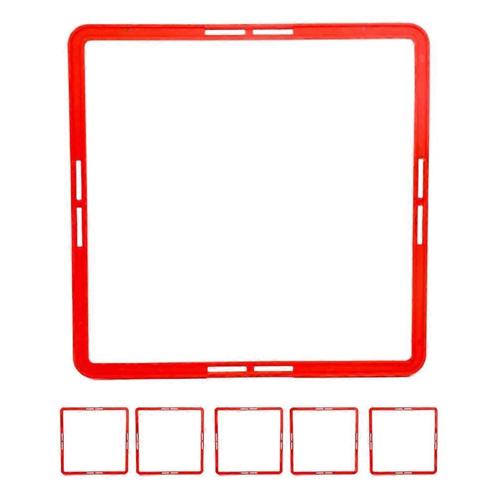 6pcs Multi-function Agility Rings Portable Agility Circles Professional Speeds Train Rings