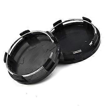 4pcs 60mm Universal Car Vehicle Wheel Hub Center Cap Cover New Abs Black Silver For Most Cars Trucks Or Other Vehicles Hup Cover