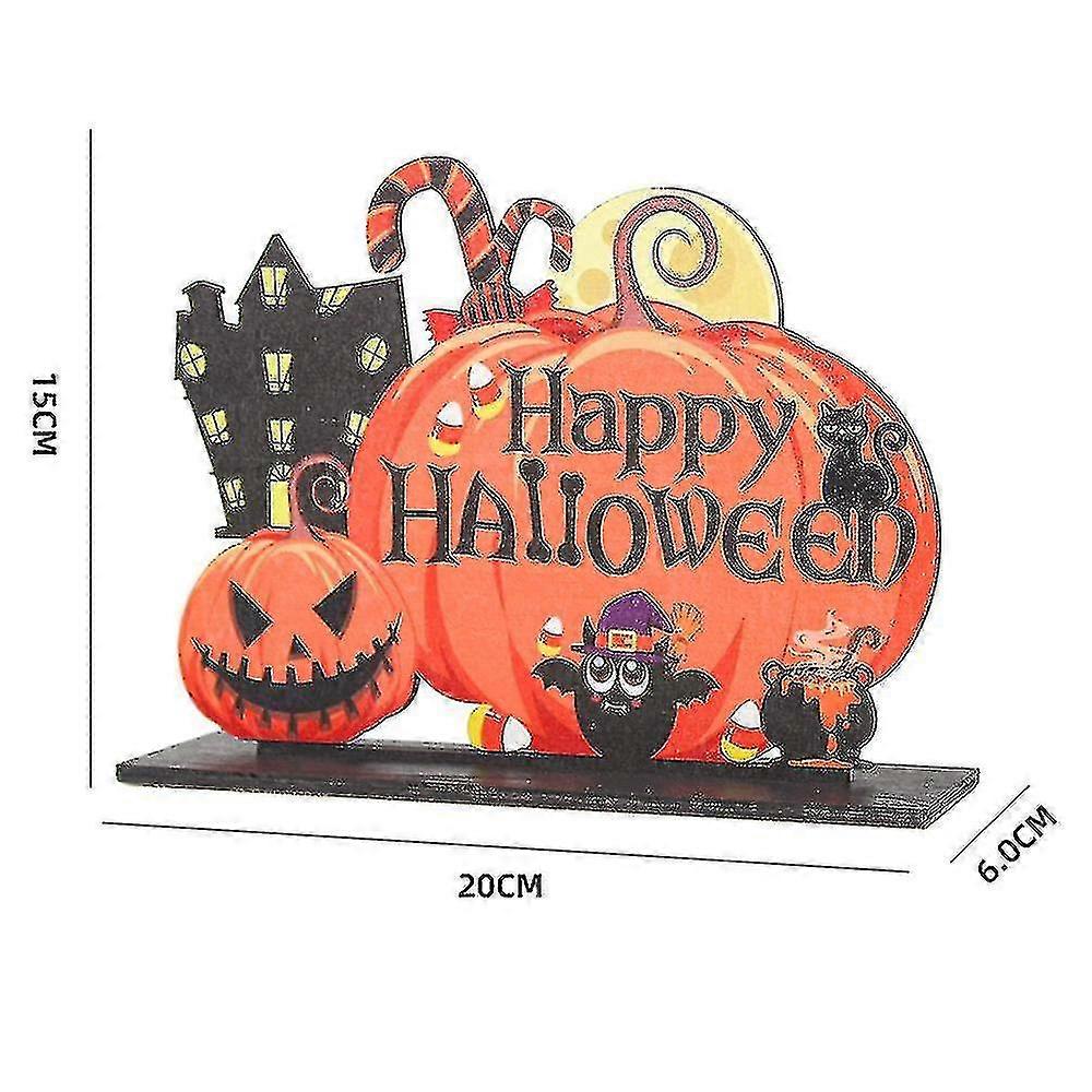 ハロウィーンカボチャウッドデコレーション、ホームホリデーデコレーション、バーパーティーシーンレイアウト