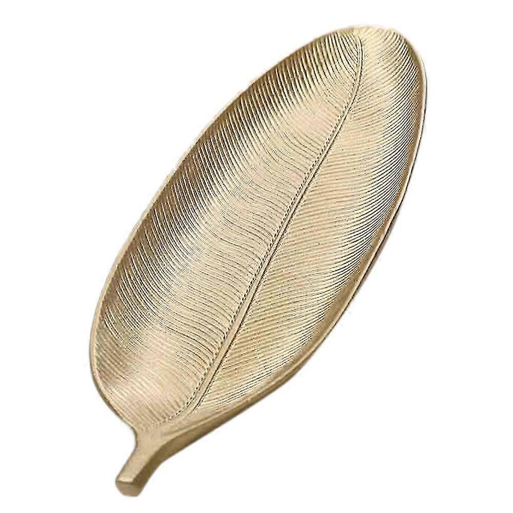 Nordic Storage Organizer Tray,gold Leaf Shape For Table Decoration,s