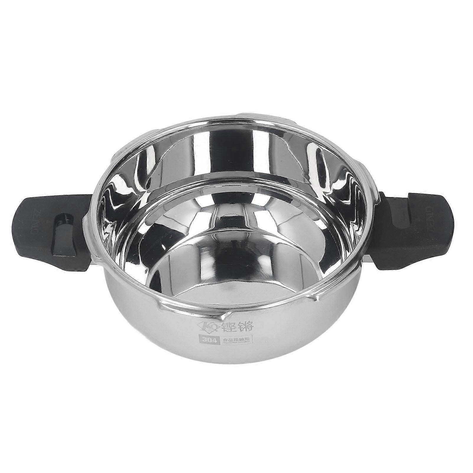 Stainless Steel Mini Pressure Cooker Safe Explosion Proof 1.8L 1.8 Liter Pressure Cooker Oyster Fish Head Pot for Gas Stove Induction Cooker