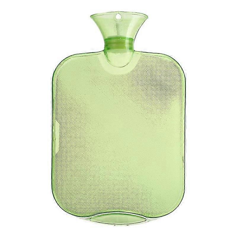 Barsinfi Hot water bottle rubber hot water bottle hot and cold therapy, 2 liters white