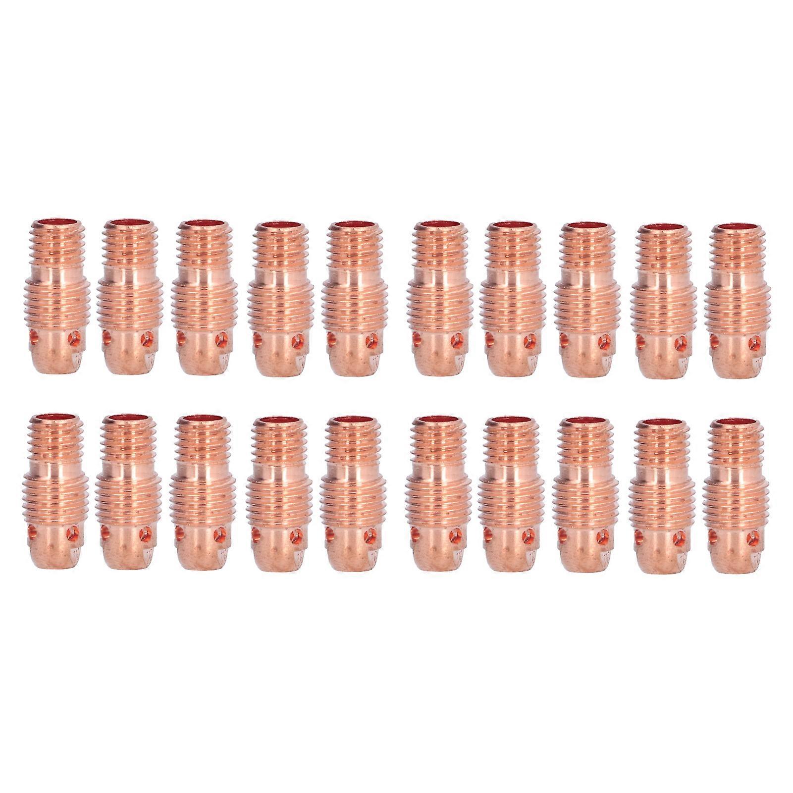 20Pcs TIG Collet Body Copper WP?9F Welding Torch Accessory Replacement Part Set Kit