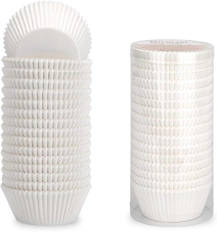 White Standard Cupcake Liners Greaseproof Paper Muffin Baking Cups 400-Count