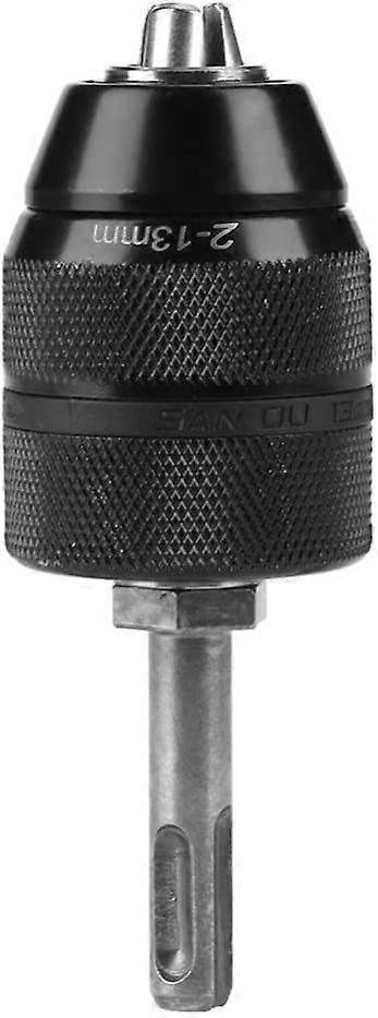 Lathe Drill Chuck Keyless 2-13mm 3 Prong Self-Tightening Hammer Handle SDS Adapter Metal Capacity Conversion Tool