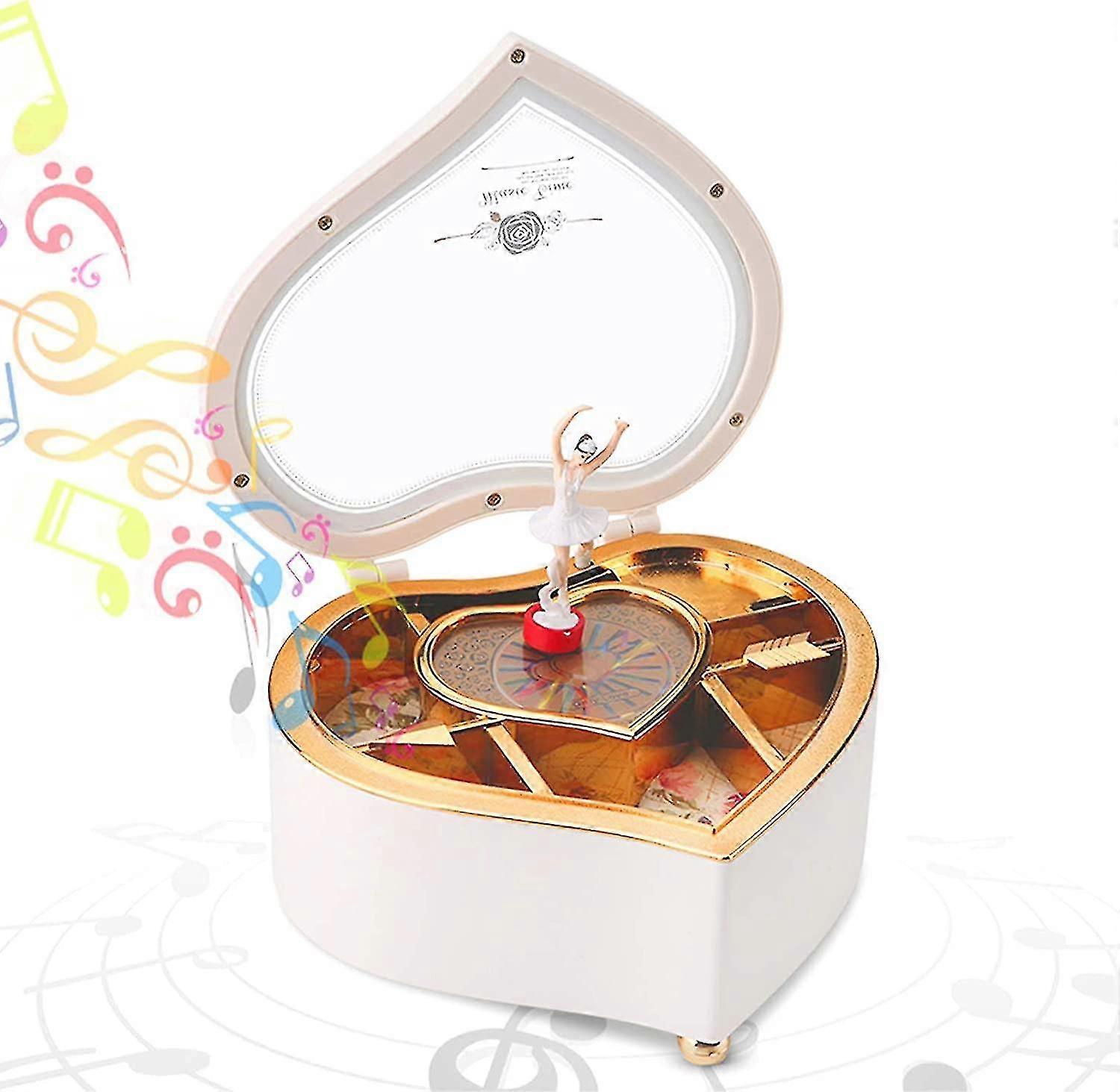 Music Box Gift, Exquisite Workmanship Cute Multifunctional Design Rotating Music Box