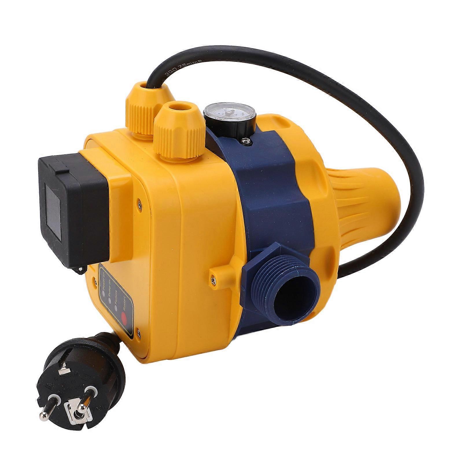 Water Pump Pressure Control Switch Automatic Controller IP65 Protection Yellow Blue