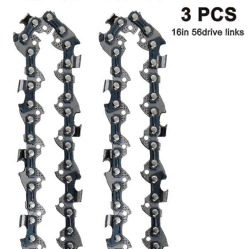 2024 3 Piece Set Universal Logging Chainsaw Chains,16 Inch 56 Drive Links
