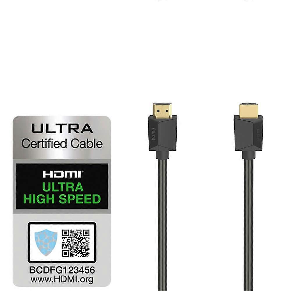 HAMA Cable HDMI Ultra High Speed 8K 48 Gbps 2.0m Gold