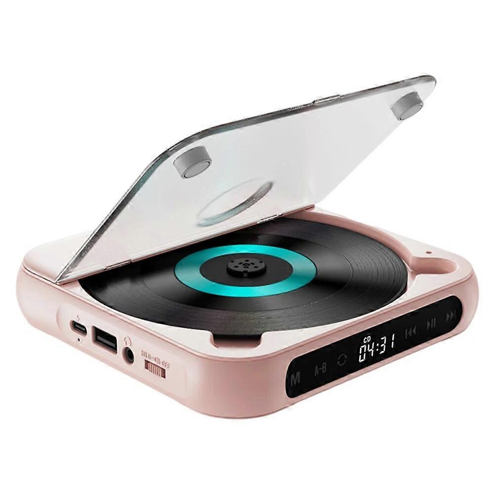 Portable CD Player Bluetooth-Compatible Speaker CD Players LED Screen USB AUX Playback Car CD Player Memory Function for Home