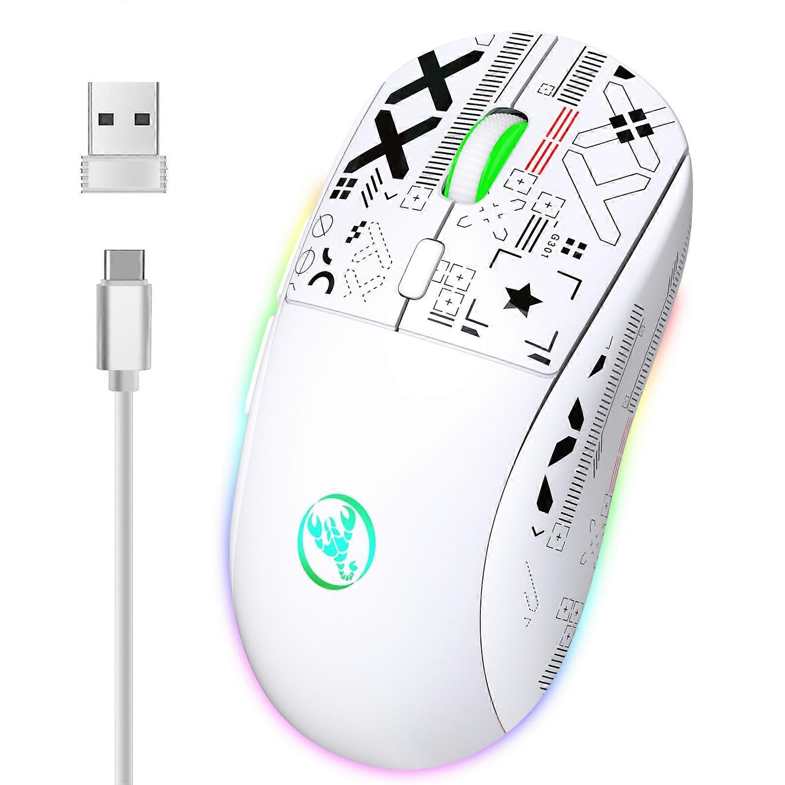 RGB Light Three-mode Wireless Gaming Mouse T90