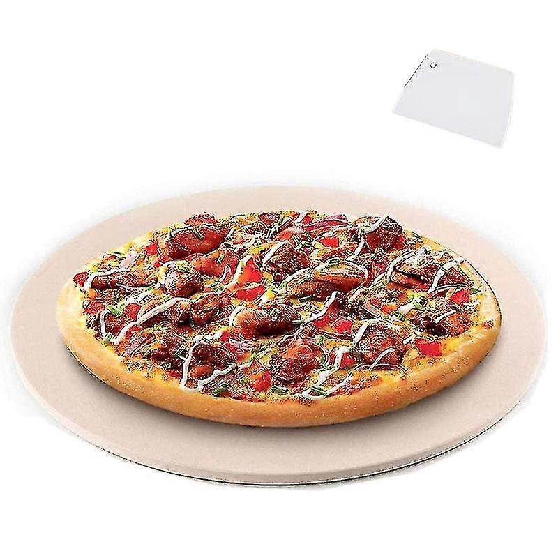 Pizza Stone, Round Pizza Stone For Grill And Oven, Making Pizza, Steak,thick Inch Cordierite Pizza