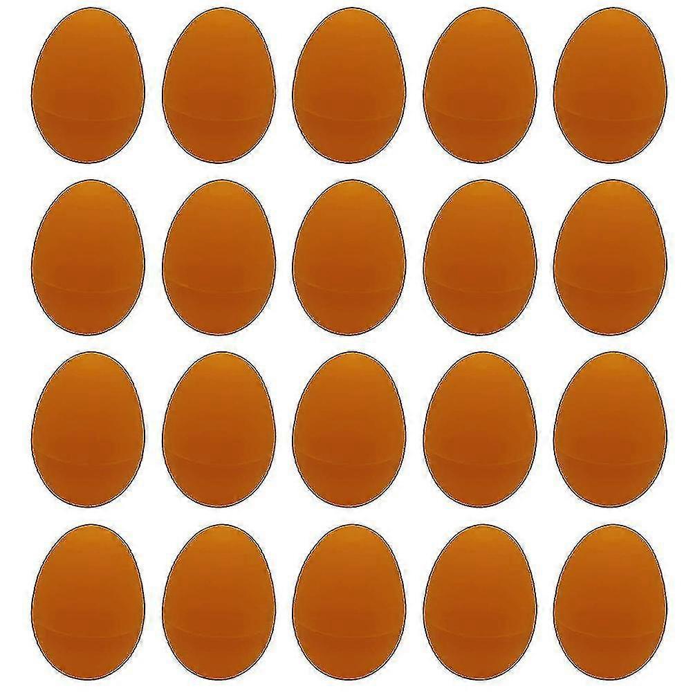 20 Pcs Easter Egg Shell Plastic Easter Egg Toy Easter Party Decor (random Color)