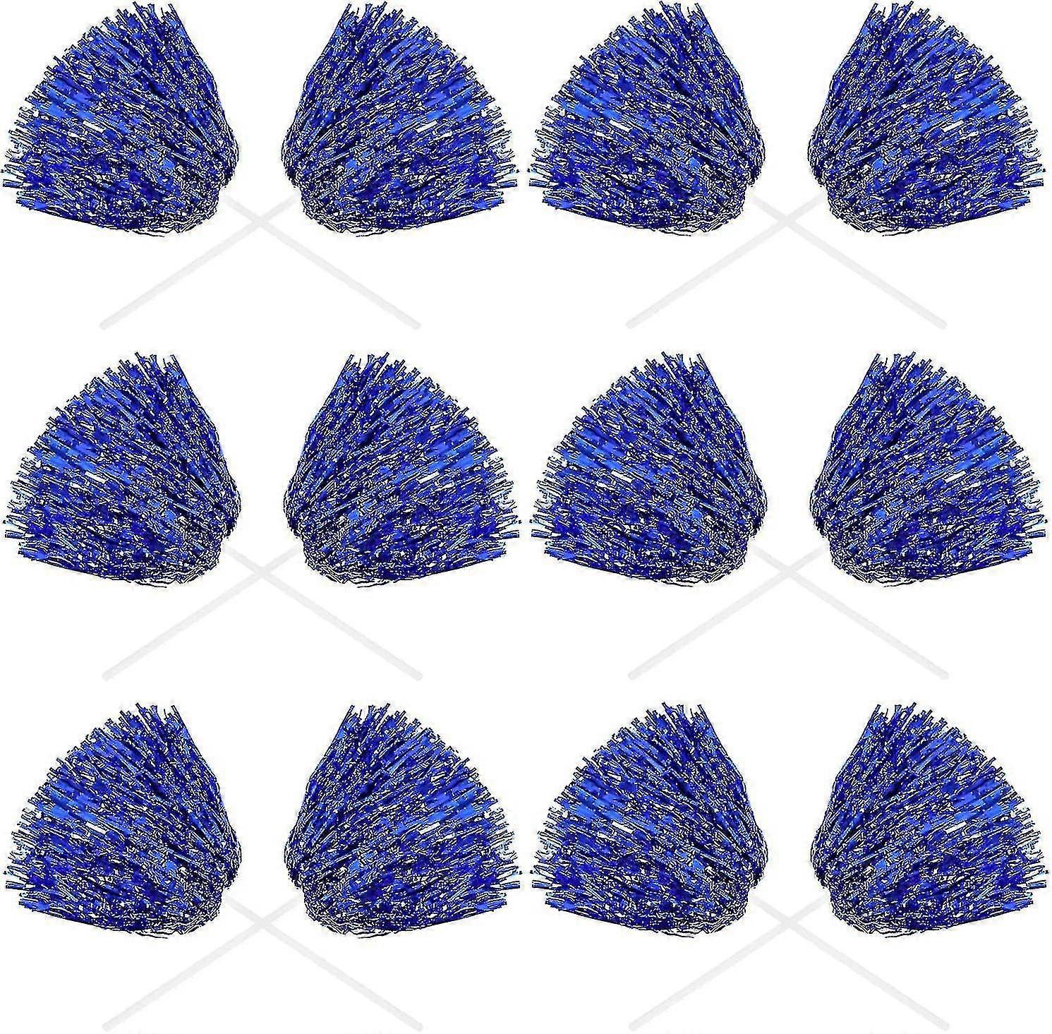 24 Pack Cheerleading Metallic Pom Pom Pom 12 pouces Pom Pom Poms avec bâton