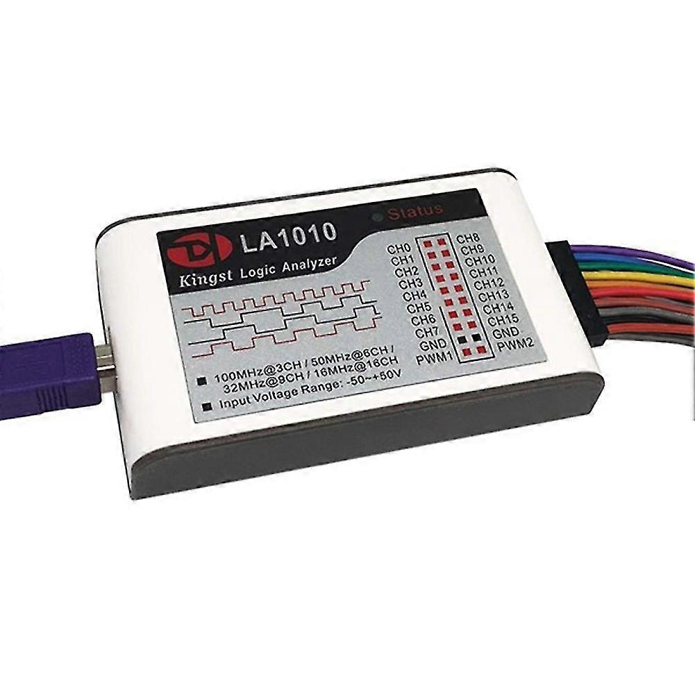 La1010 Usb Logic Analyzer 16 Input Channels 100mhz With The English Pc Software Handheld Instrument,support Windows