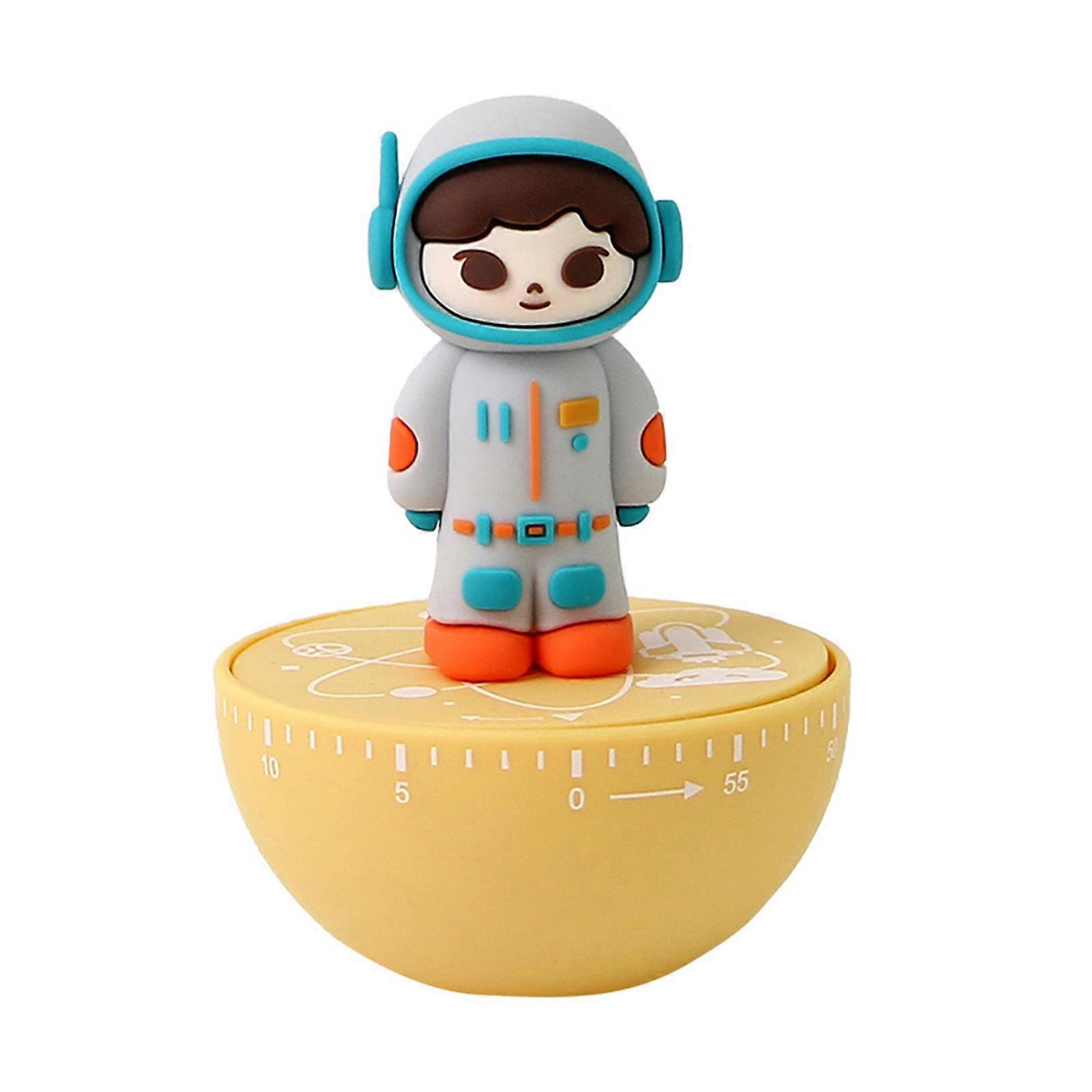 Mechanical Cooking Timer Count Down Alarm Cooking Reminder Cute Astronaut Shape