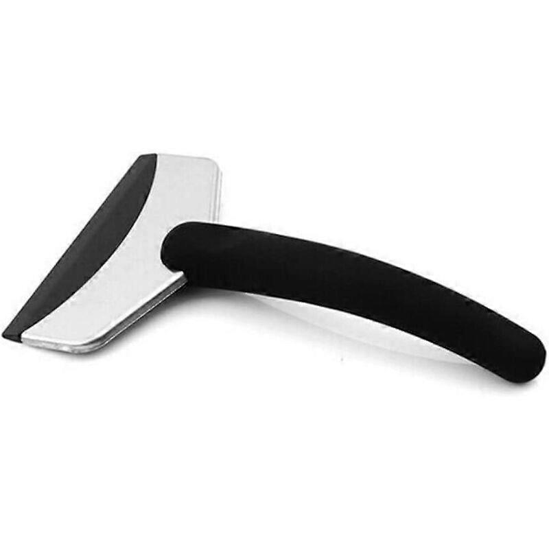 Snow scraper, squeegee to remove ice, for car, black