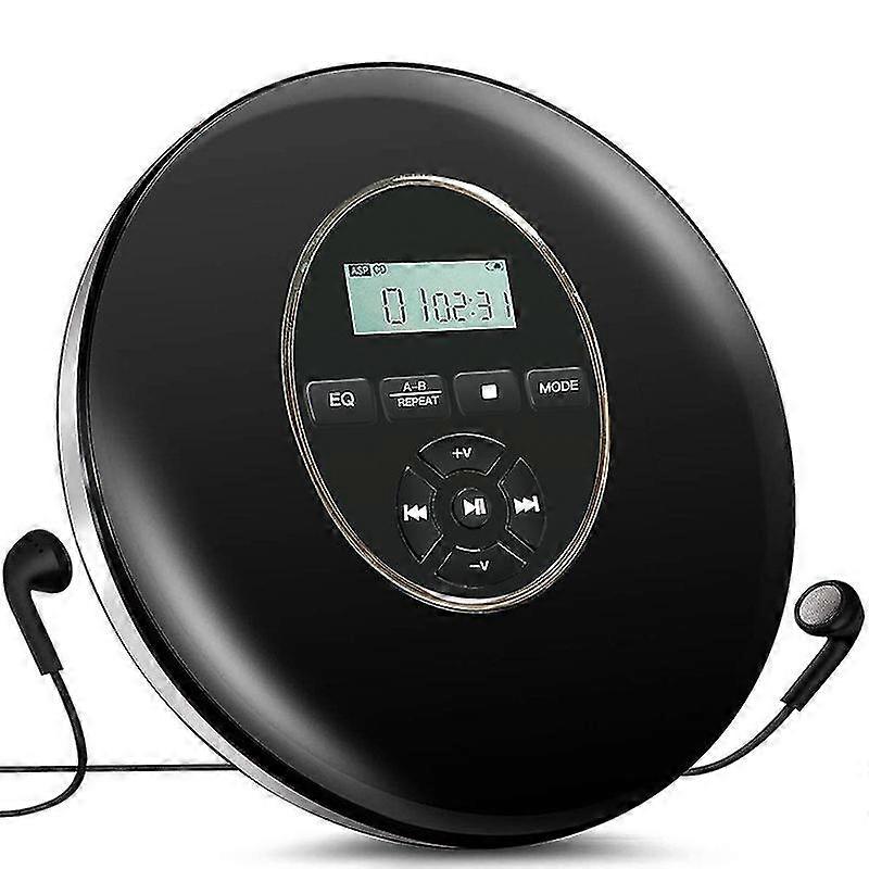 Portable Walkman Cd Player With Headset High Definition Lossless Digital Audio Walkman Lcd Display Programmed Playback Personal Cd Player For Car