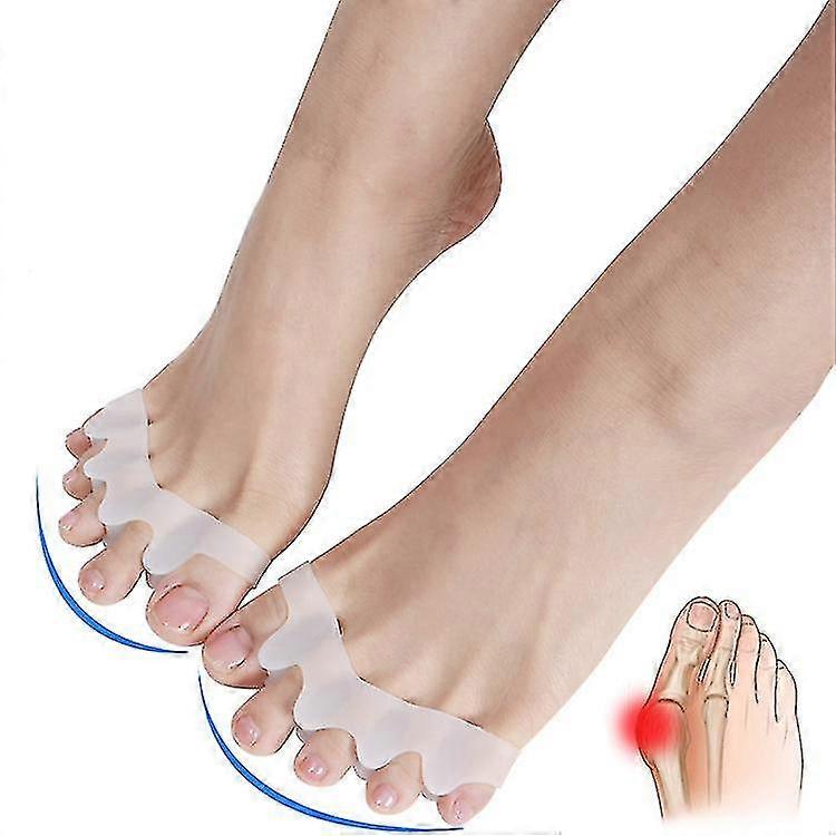 3 Pair Silicone Toe Separators Toe Straightener For Yoga Ballet Running