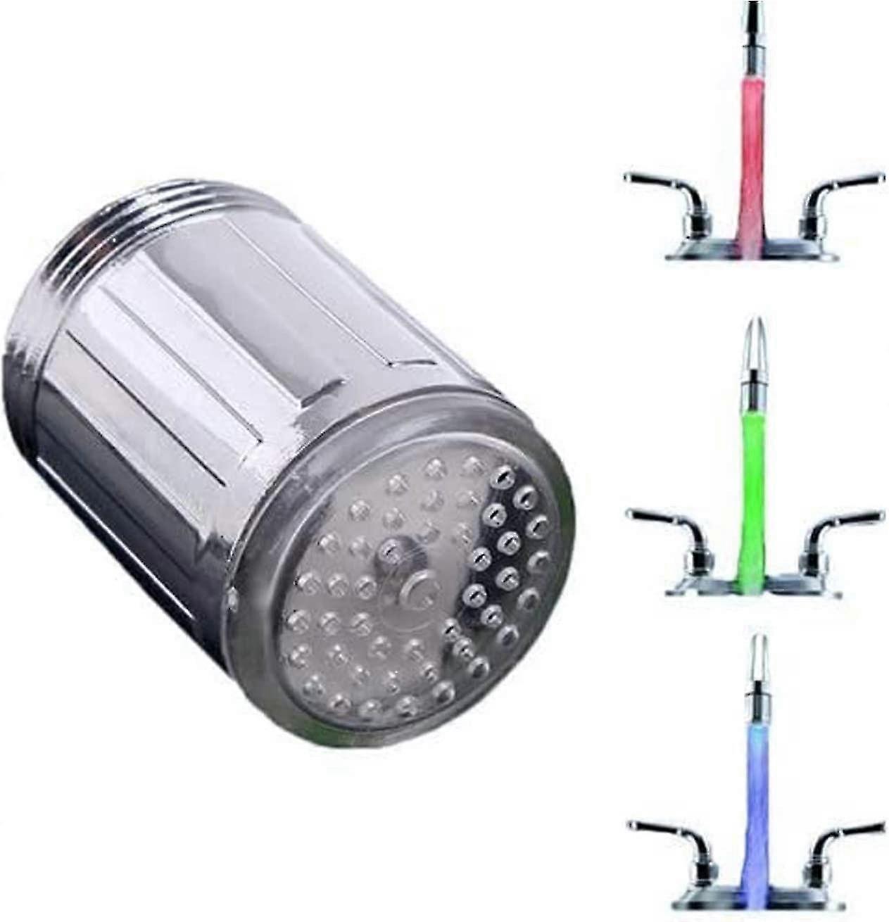 colorful led water faucet,bright led faucet nozzle,3 color temperature sensitive led water faucet