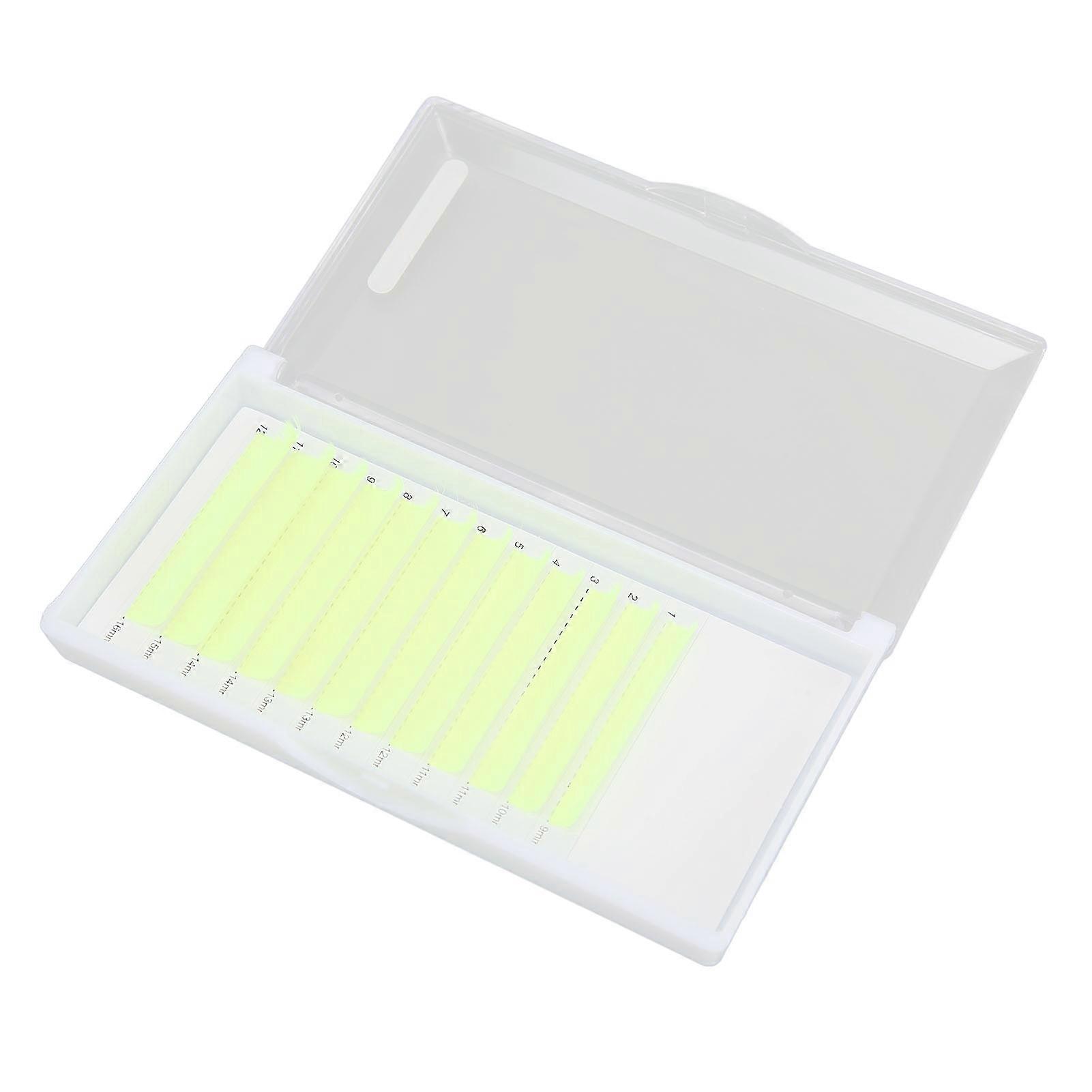 False Eyelashes 916mm 0.07mm C Curl Volume 12 Rows Dense Long Fluorescent Yellow Lash Extensions for Cosplay DIY