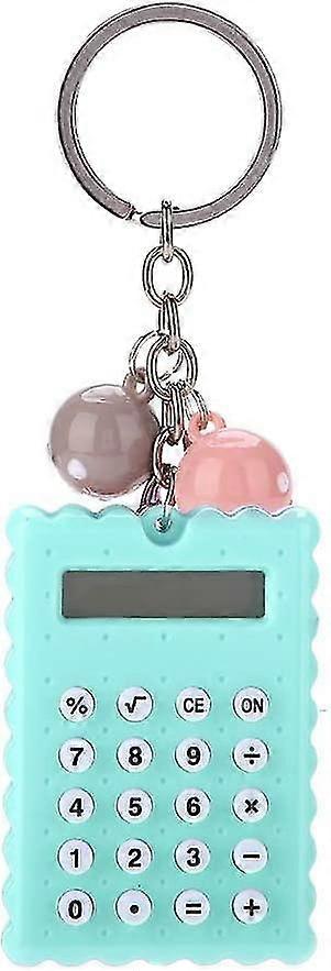 Mini Portable Calculator With Keychain, Stylish And Creative Cute Cookie Style Keychain Calculator, 8 Digit Display Pocket Calculator