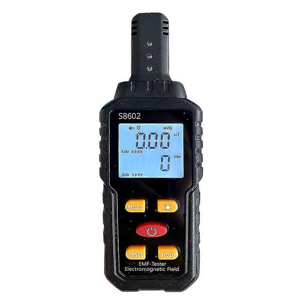 Handheld 3-in-1 Digital Radiation Dosimeter Electric Field Magnetics Field Temperature Multifunctional Detector Home Office Radiation Tester Sound Lig