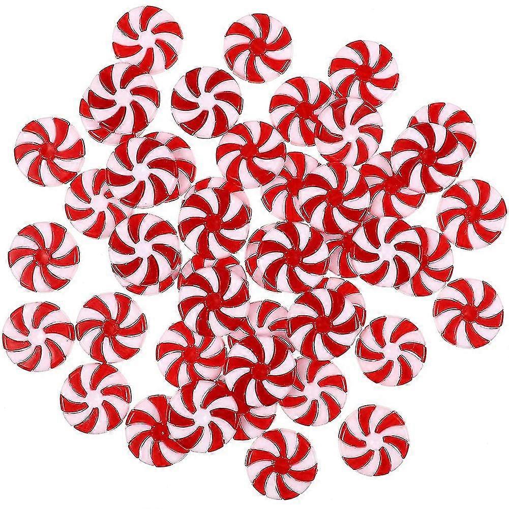 50pcs عيد الميلاد حلوى قصب شجرة عيد الميلاد شنقا الحلي لقضاء عطلة الديكور حزب يفضل 25M
