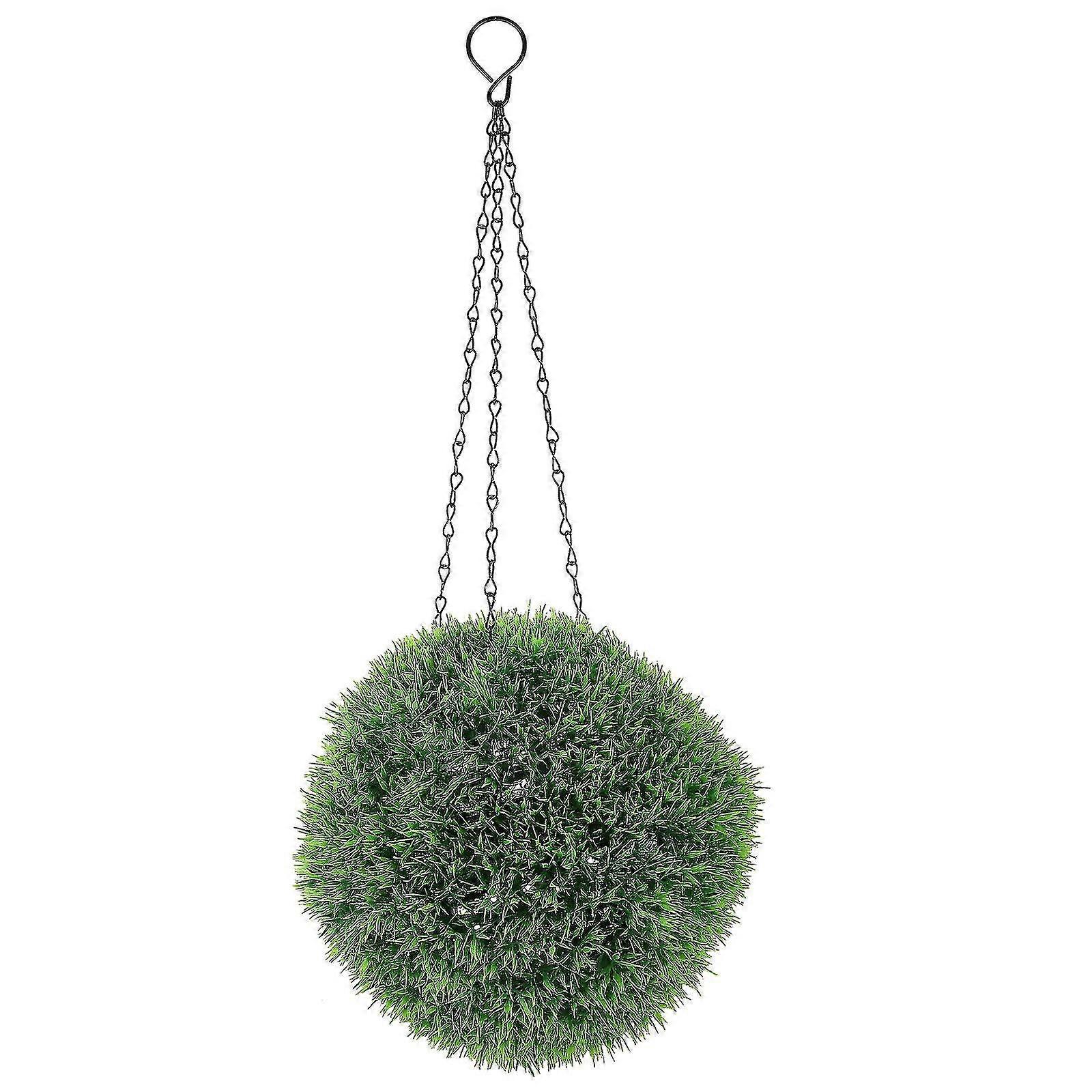 Hanging Topiary Ball Artificial Topiary Ball with Chain - Charming Garden Decoration