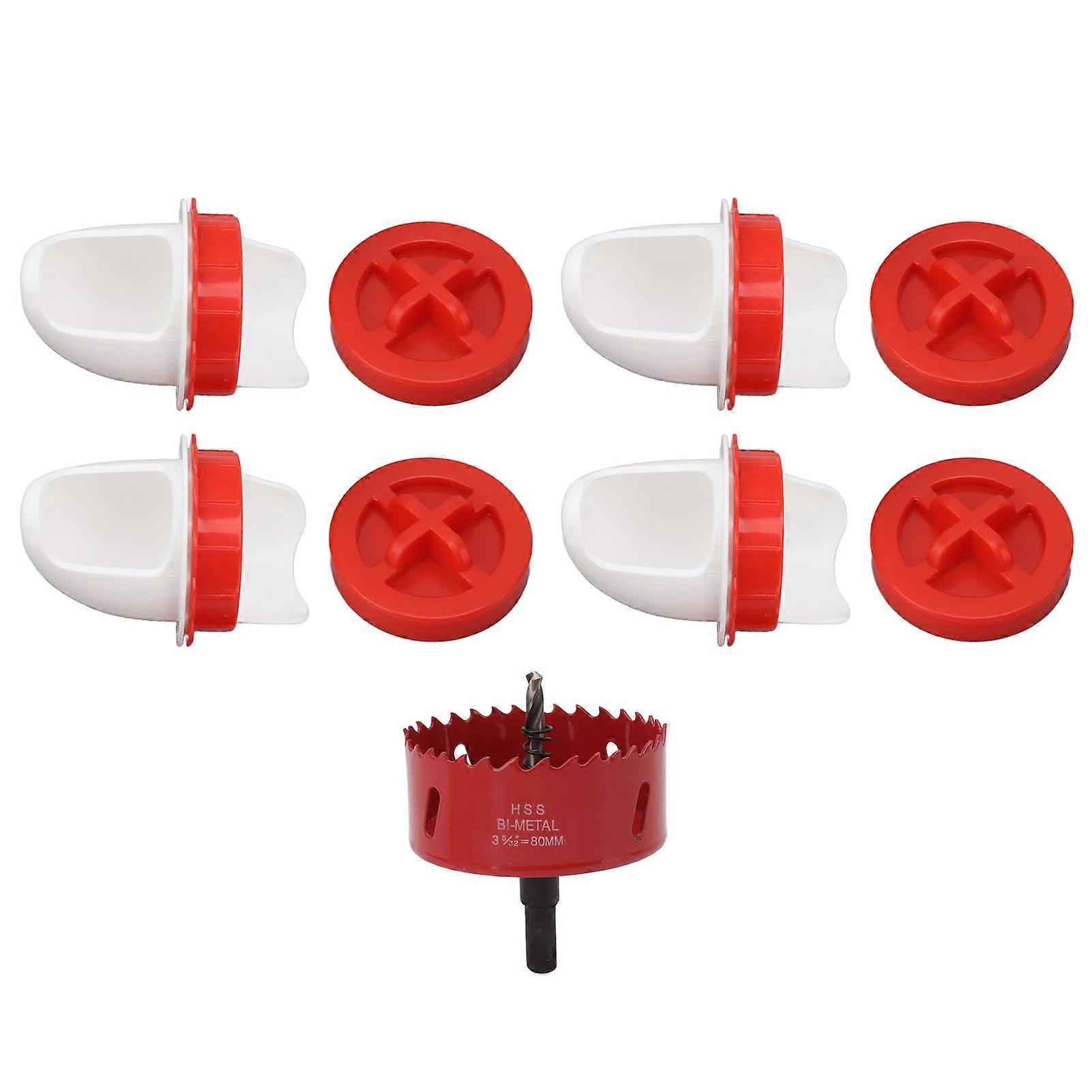 DIY Chicken Feeder mit Deckel Automatischer Geflügel-Feeder Port Gravity Feeding Kit für Eimerschlitz