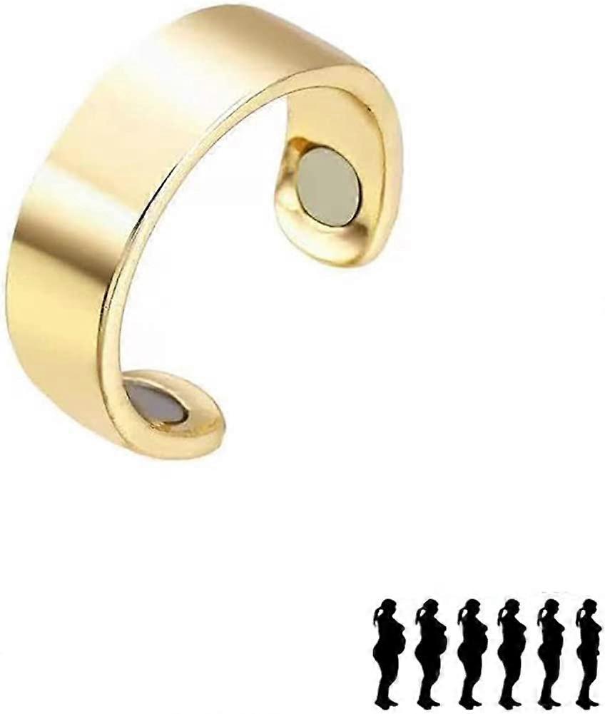 خاتم مغناطيسي للتخلص من السموم للنساء ، خاتم مغناطيسي للتخلص من السموم سحر خاتم مغناطيسي للتخلص من السموم خاتم ذهبي للنساء مجوهرات عصرية