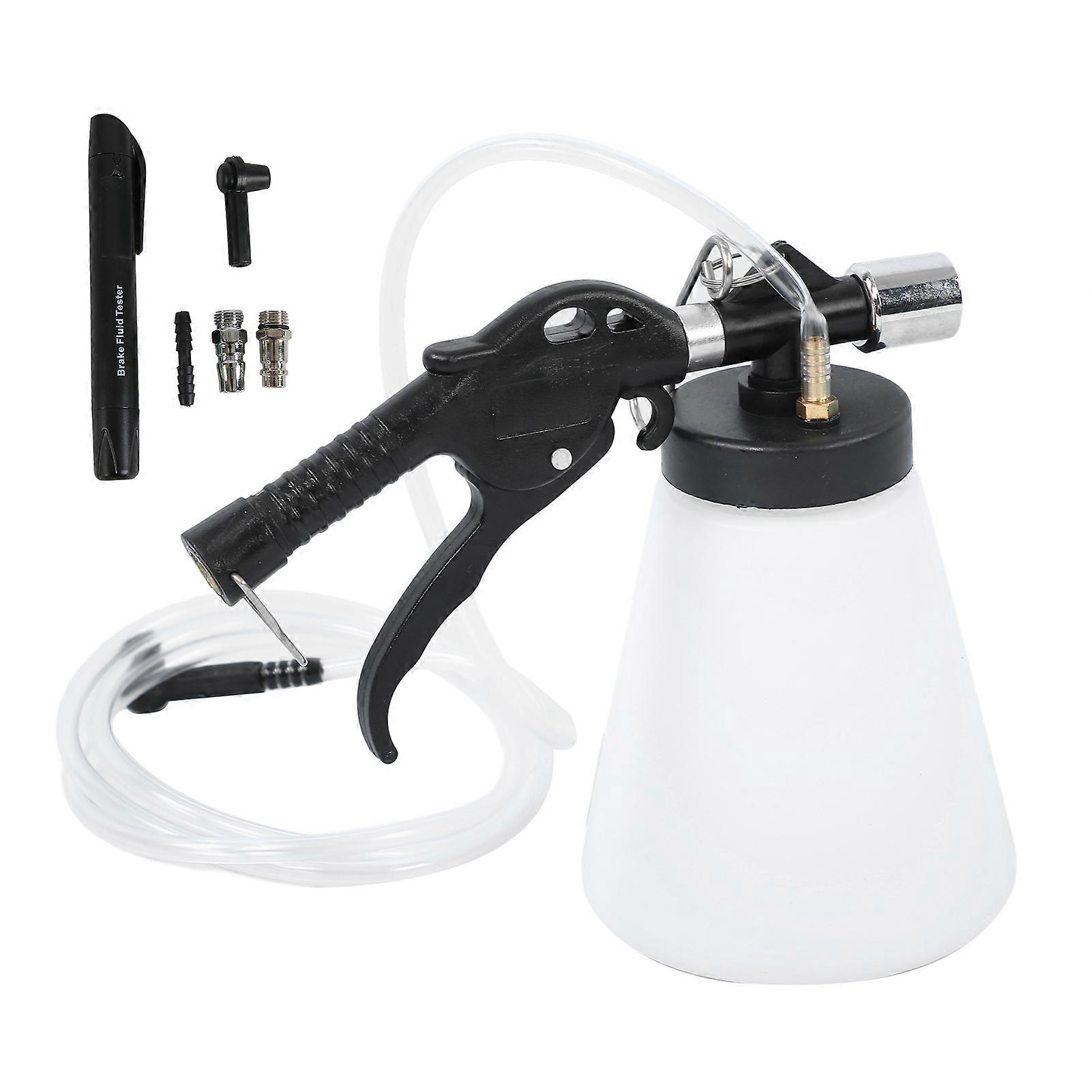 Pneumatic Brake Fluid Bleeder Set Oil Replacement Extractor Tool with Tester Pen for Cars Trailers RVs