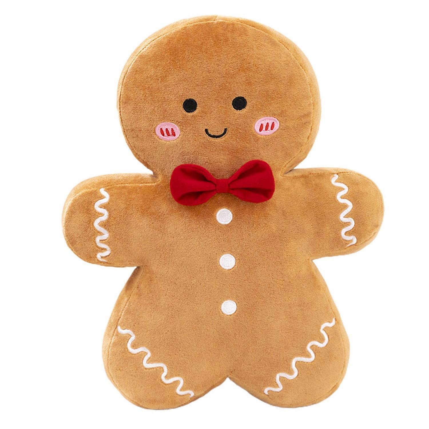 Christmas Plush Doll Cute Christmas Tree Gingerbread Man Doll Pillow Soft Sofa Cushion Ornament