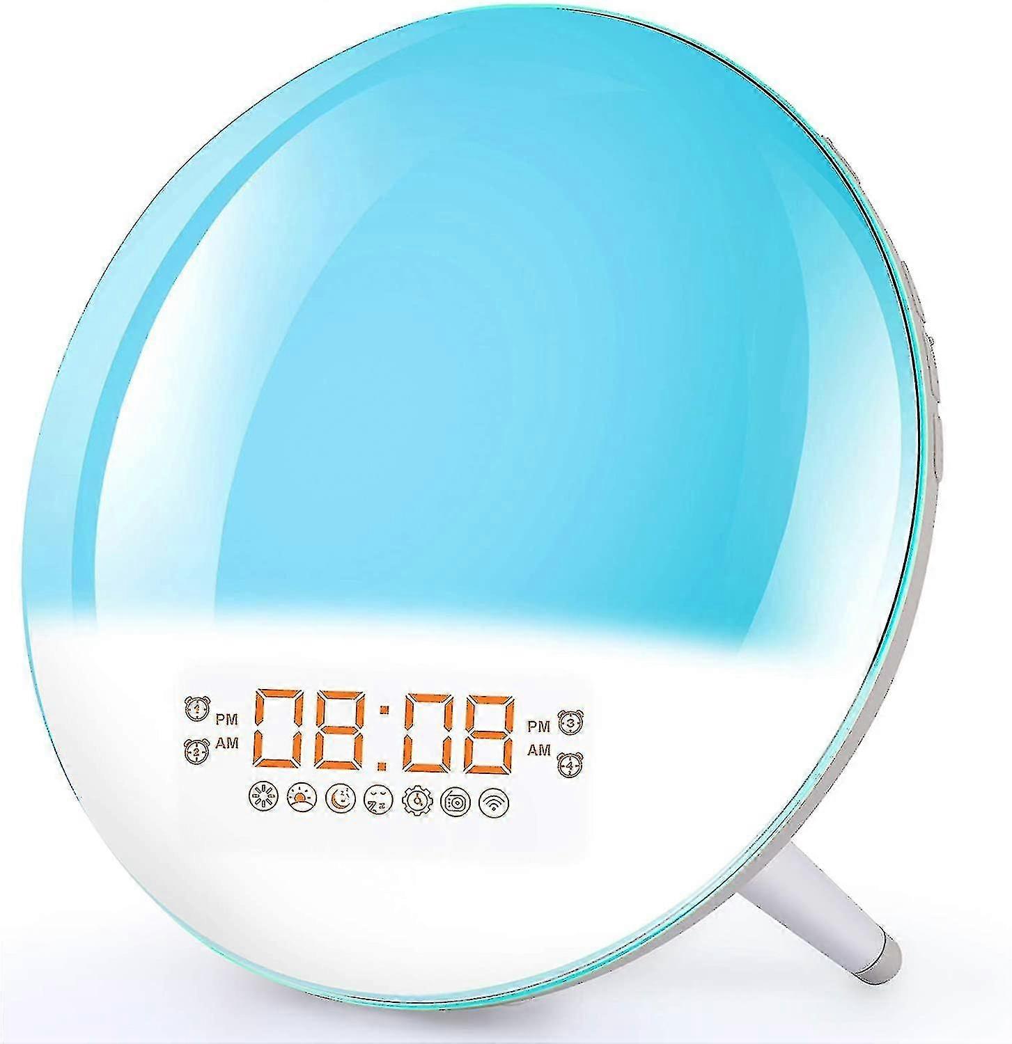 Smart Wake Up Light Wecker - Sonnenaufgangswecker Nachtlicht am Bett unterstützt Wifi
