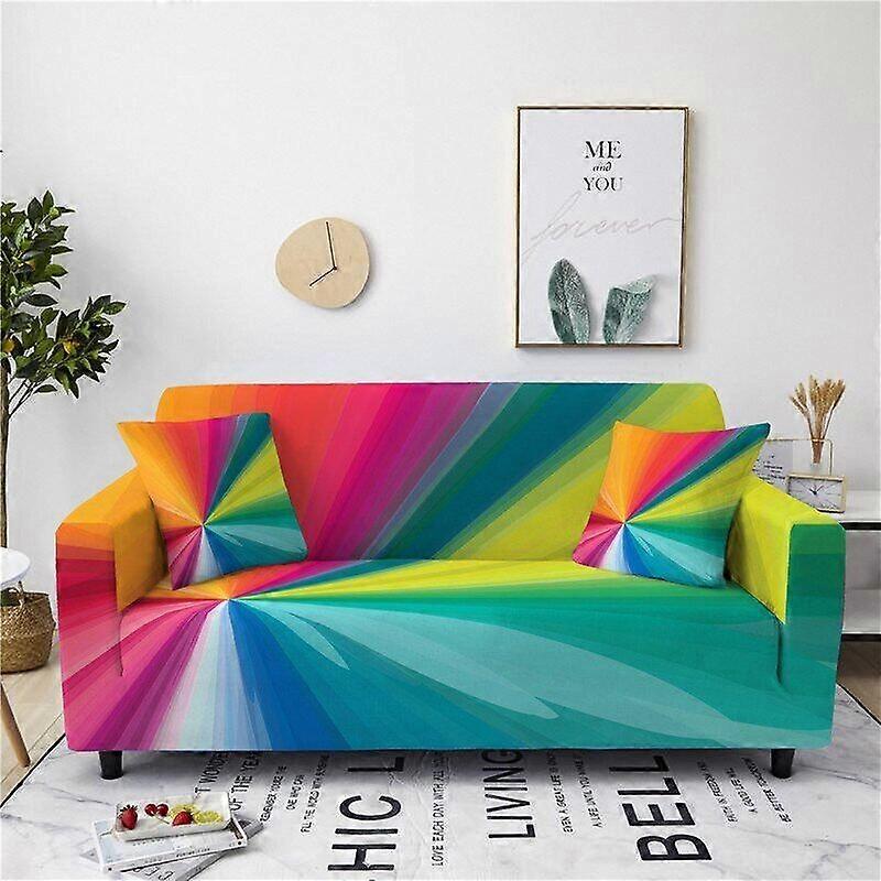 Bunte Brunnensofas Persönlichkeit All-inclusive elastischer Sofabezug Schonbezug