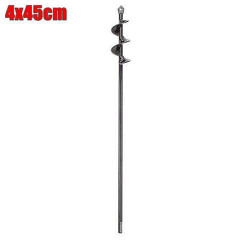 Drill bit extensions 4cmx45cm loosing soil earth auger spiral drill bit set gardens digging planting