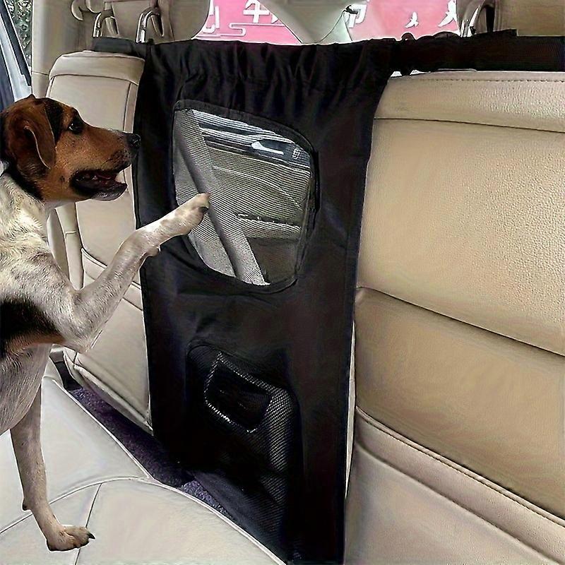 1pc Adjustable Pet Safety Barrier for Car - Durable & Easy Install Dog Isolation Mesh for Secure Travel, Fits Most Vehicles